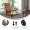 Flash Furniture Brown LeatherSoft Roller Wheel Executive Chair GO-2286H-BR-BK-RLB-GG - alternate 8